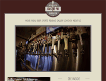 Tablet Screenshot of coastersbrewpub.com